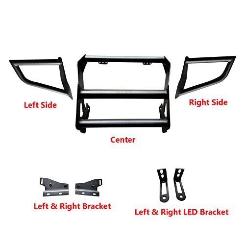 Front Bumper Brush Guard Compatible With 2005-2010 Polaris Sportsman 450 500 Ho 600 700 Twin 800 Efi - 4 Wheeler Bumper #TOP2