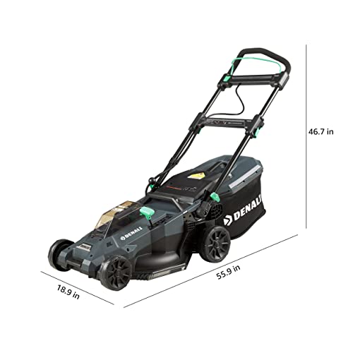 Amazon Brand - Denali by SKIL 2 x 20V (40V) Brushless 18-Inch Push Lawn Mower Kit, Includes Two 4.0 Ah Lithium Batteries & Dual Port Charger