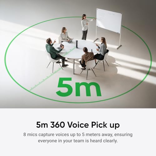 Image of Insta360 WaveLink - 4K Conference Room Speakerphone and Camera, Speaker Tracking, 5m 360 Voice Pickup, Noise Reduction, AI Transcription and Summaries, Plug & Play, Works with Zoom, Teams