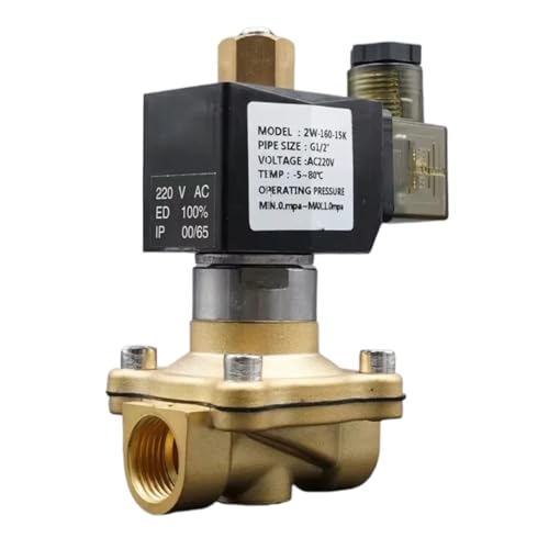 Électrovanne eau 1" DC24V haute pression 10Mpa en laiton durable