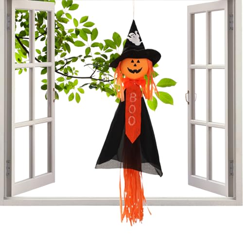 Décorations d'arbre d'halloween, sorcière, décoration pour terrasse, Suspension fantaisiste pour Jardin, Arbre, Mur, fenêtre, terrasse, Chambre à Coucher