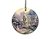 Trend Setters Thomas Kinkade - Night Before Christmas - Starfire Prints Hanging Glass - Ideal Decoration for Gifting and Collecting
