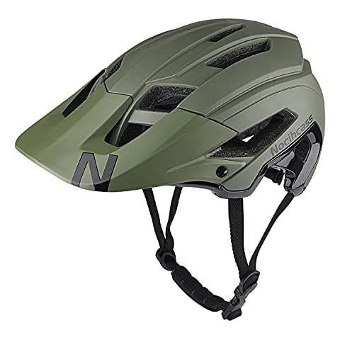 Nocihcass Adult Bike Helmet - CE Safety Certified Cycle Bicycle Helmets, Lightweight MTB Mountain Allround Cycling Helmet for Mens Womens Ladies, Adjustable 56-61cm Army Green Cover