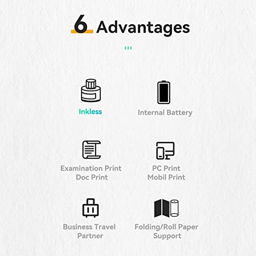 mewmewcat Original A4 Impressora de papel Transferência térmica direta Impressora sem fio Móvel 210m
