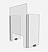 Clear Acrylic Triple Panel Sneeze Guard (24