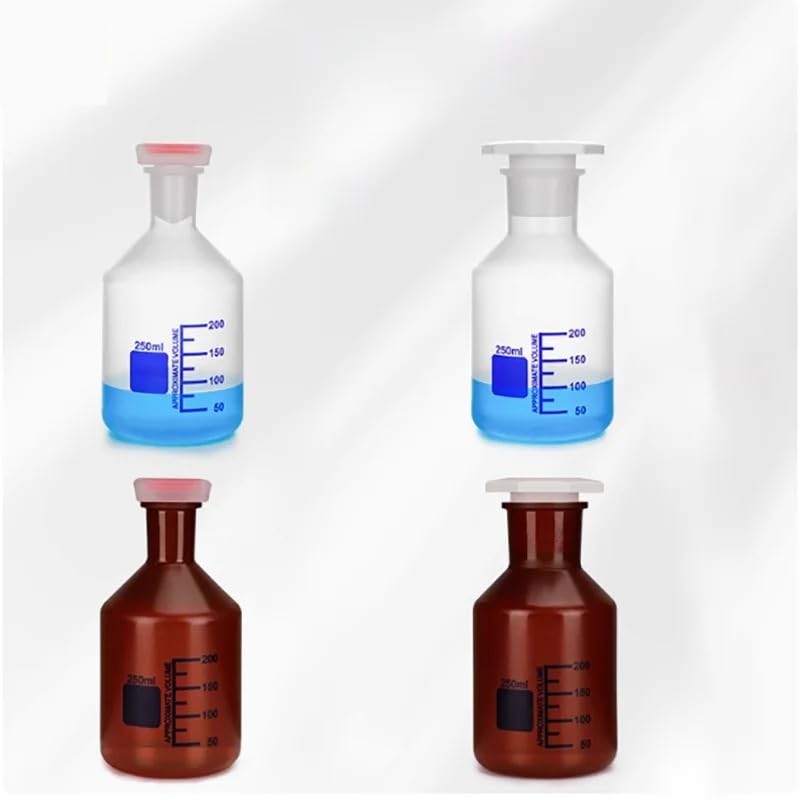 Durable Plastic Matte Reagent Bottle - PP Material, Acid & Alkali Resistant, Thickened Design for Lab Samples(10)