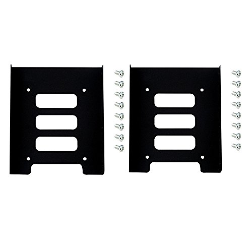 Vifaleno 2 pcs 2.5 para 3.5 SSD HDD Adaptador de Metal Caso Doca Titular Caddy Suporte de Disco Rígi