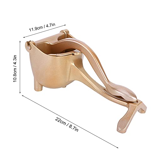 Sunicon Lemon Squeezer, Aluminum Alloy Hand Juicer, Citrus Squeezer Manual Citrus Juicer for Lemon Pomegranate Orange Kitchen Tool(Gold) by Sunicon - Used condition - Image 2