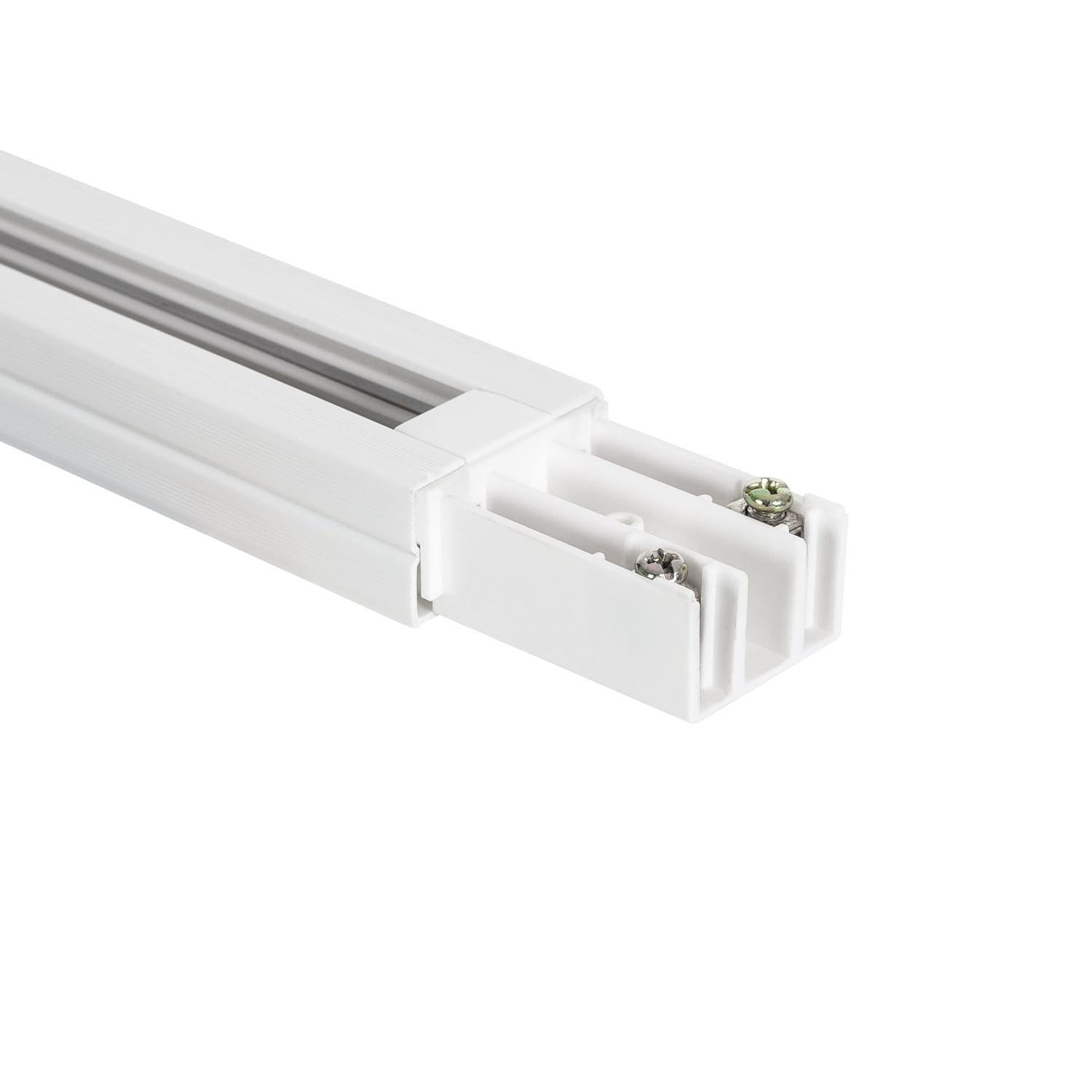 LEDKIA LIGHTING Carril Monofásico PC para Focos LED 2 Metros Blanco