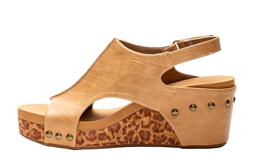 Image of Corkys Footwear Womens Carley Wedges, Featuring Corkys EVA Foam Cushioned Insoles, A 2.5 Inch Heel, Lightweight For All Day Wear, And Hook And Loop Closure