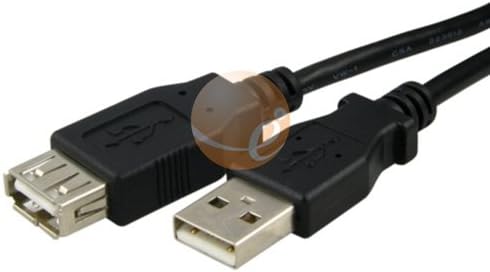 USB 2.0 Type A to A Extension Cable M / F, 9.5 FT Black