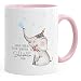 Produktbild MoonWorks KaffeeTasse Elefant Warum Trübsal blasen wenn man auch seifenblasen kann Spruch Motivation positives Denken fröhlich rosa unisize