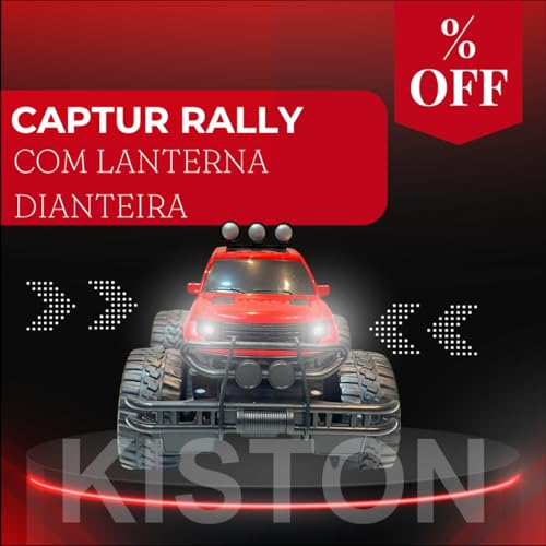 Carrinho de Controle Remoto Rally Captor, Luz Farol, RC Fora de Estrada, 7 Funções, Brinquedo Infant
