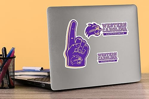 Image of Western Carolina University 9ct Vinyl Large Deluxe Stickers Variety Pack - Laptop, Water Bottle, Scrapbooking, Tablet, Skateboard, Indoor /Outdoor - Set of 9