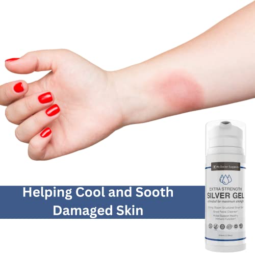 Structured Colloidal Silver Gel For Burns And Wounds - Cooling Silver Extra Strength 35Ppm Silver Gel #TOP3