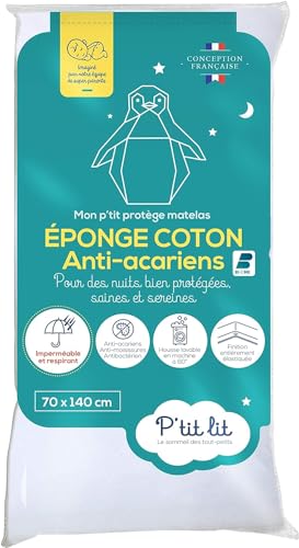 Protège matelas bébé 70x140 imperméable P'TIT LIT avec alèse absorbante en coton - 3