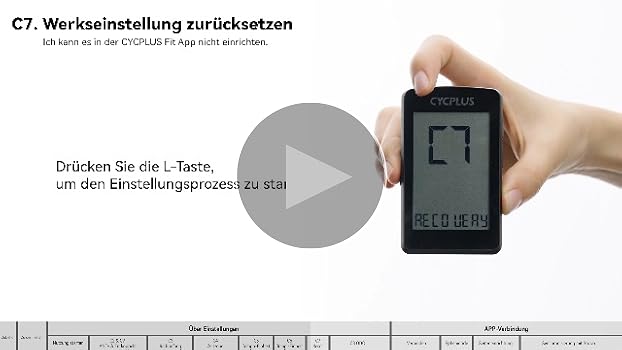 CYCPLUS GPS Fahrradcomputer, Bluetooth & ANT+, IPX7, 100h Akku