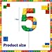 Rossesay Building Block Number 0-9 Birthday Cake Candle Numeral Birthday Sparkler Candles for Building Block Cake Topper for Party Decorations Supplies(Number 5)