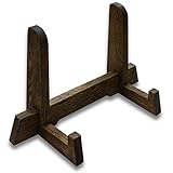 Eco Home Wood cutting board stand for kitchen butcher block and Cutting boards up to 2.5 inch thick End grain cutting board rack chopping board chop block support walnut colour