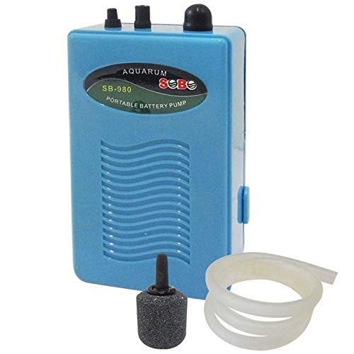 Trade Shop - Sb-980 Aeratore A Batterie Per Acquario Aria Ossigenatore Air Pump Portatile