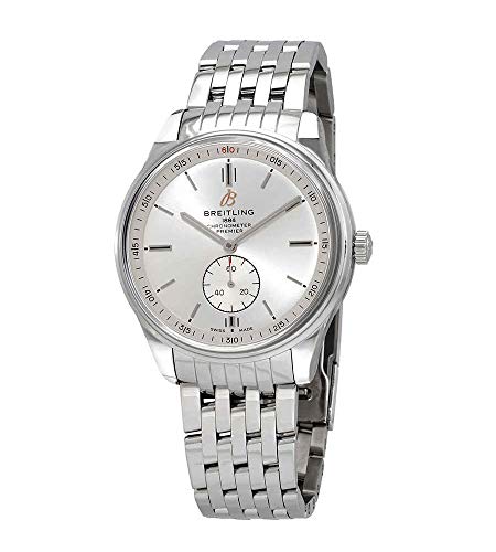 Breitling Premier Automatic Chronometer Silver Dial Men's Watch A37340351G1A1