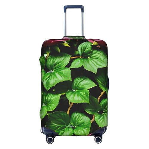 Housse de protection pour bagage extensible motif floral rose lierre avec feuilles blanc L