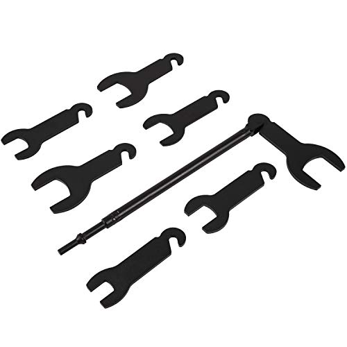 43300 Pneumatic Fan Clutch Wrench Set, Fan Clutch Removal Tool Kit Fits for Ford GM Jeep Chrysler