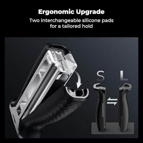 K&F CONCEPT Side Handle with (3/8"-16 & NATO) Dual-Mount, Camera Cage Handle with Interchangeable Silicone Parts, Ergonomic Handgrip with Up/Down & Left/Right Hand Adjustable by K&F CONCEPT - Image 2