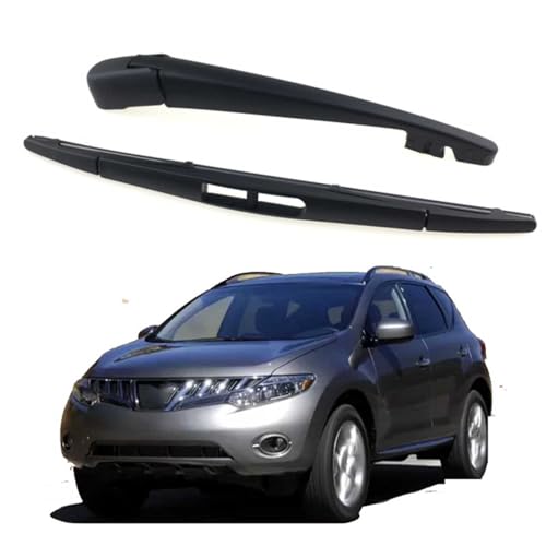 PAPEP Juego Completo de Recambio para Limpiaparabrisas Trasero para Nissan Murano/Z52 2009-2012 OE: 28780-1FA0A/28780 1FA0A/287801FA0A, Kit Incluye 1 Brazo + 1 Láminas/Escobillas