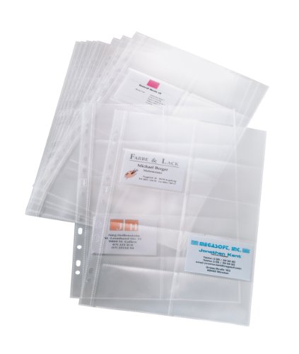 SIGEL VZ351 - Funda de tarjetas de identificación (10 unidades), transparente