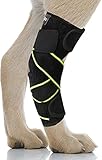PETNEDO Dog Canine Rear Leg Hock Joint Brace for Medium and Large Dog, Compression Wrap with Straps
