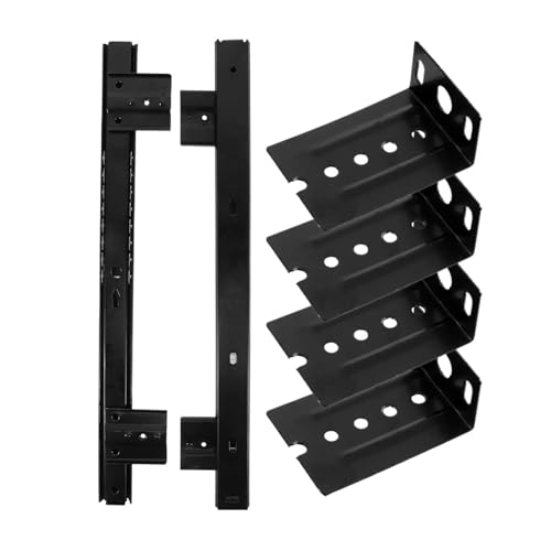 Guías para teclado y cajón de acero con riel deslizante de extensión completa