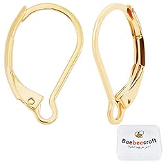 16x10mm Gold Leverback Earring