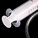 Buytra 2 Pack 50ML Plastic Syringe with Handy Tubing 80cm Long for Injecting, Drawing Oil, Fluid and Water