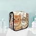 Produktbild LUPINZ Kulturbeutel für viele Katzen mit Hintergrundmuster, für Reisen und Badezimmer, Kosmetiktasche
