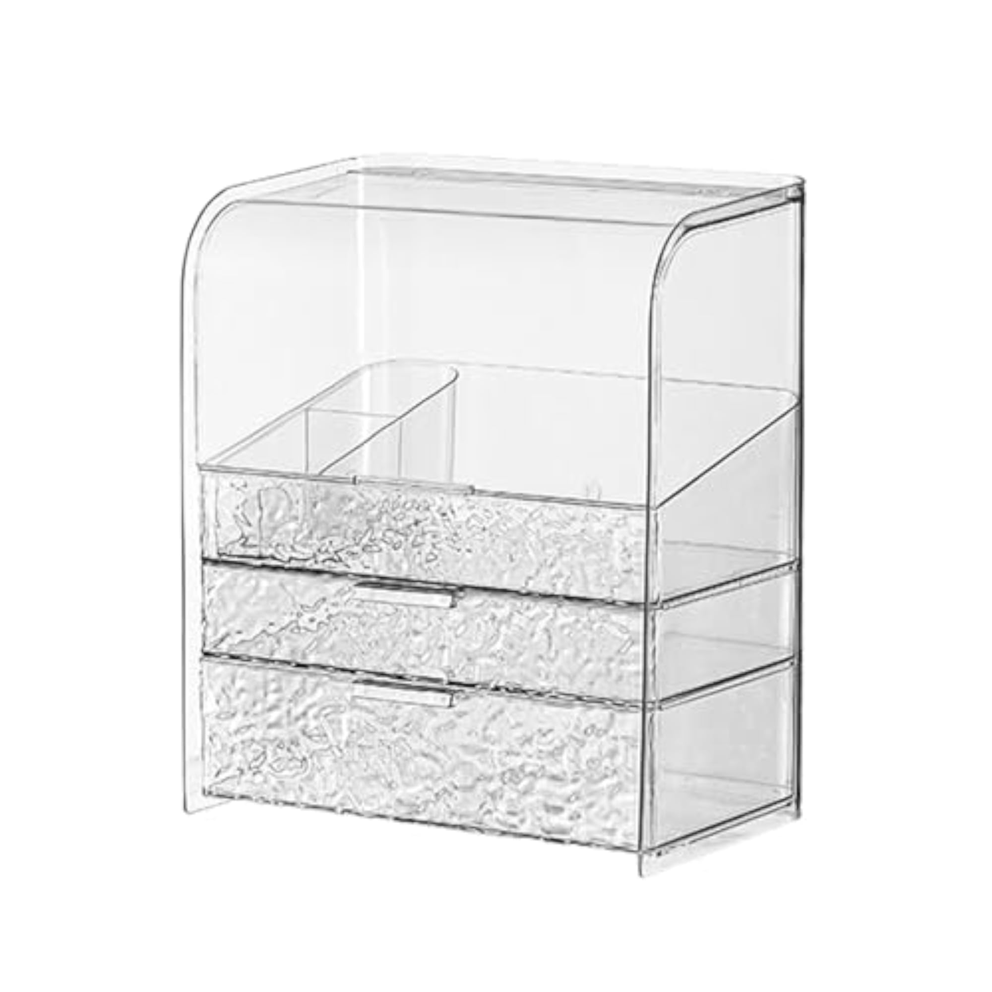 Luxury Clear Makeup Storage Box for Bathroom Vanity