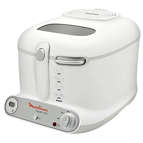 Moulinex AM302130 Super Uno Friggitrice con Filtro Anti-Odore, Fino a 190°, 1.800 watt, Capacità fino a 1.5 Kg