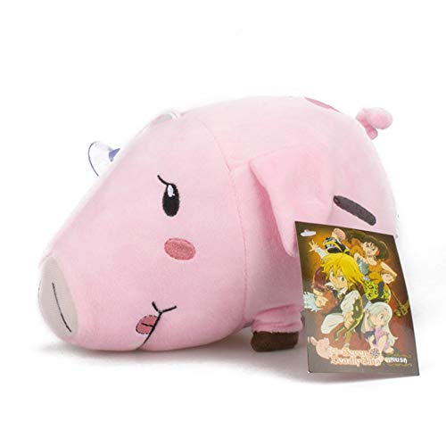 SGOT Peluche The Seven Deadly Sins Anime Poupée Meliodas/Hawk/Ban Plush Toy Creative Netter, cadeau d'anniversaire pour les amoureux de dessins animés 20 cm (20 cm Hawk)