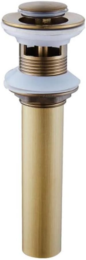 Antique Bronze Basin Up Drain Copper Brass with Overflow Vessel Sink Strainer