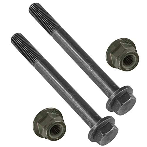Caltric 2x M10 X 1.25 Hex Flanged Screw Bolt with Nut compatible with Polaris 7518560 7519043 7547333