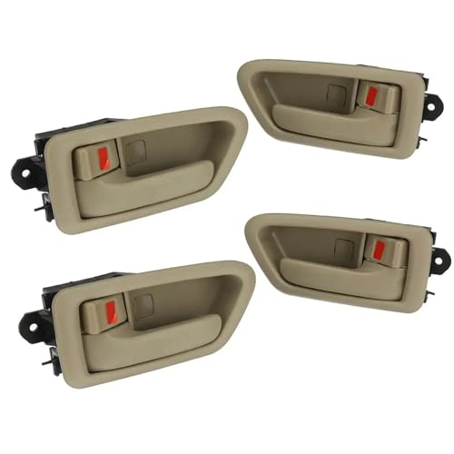 Poignée de porte intérieure beige x4 pour Toyota Camry 1997-2001