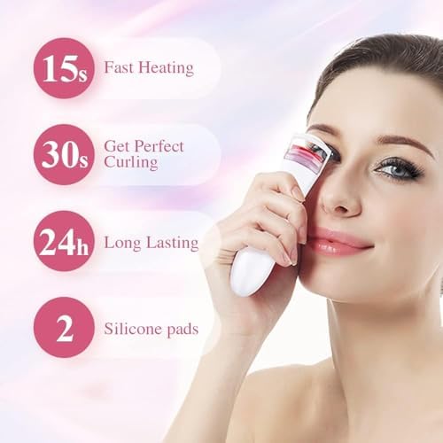 TOUCHBeauty Heated Eyelash Curler - Long Lasting Curls