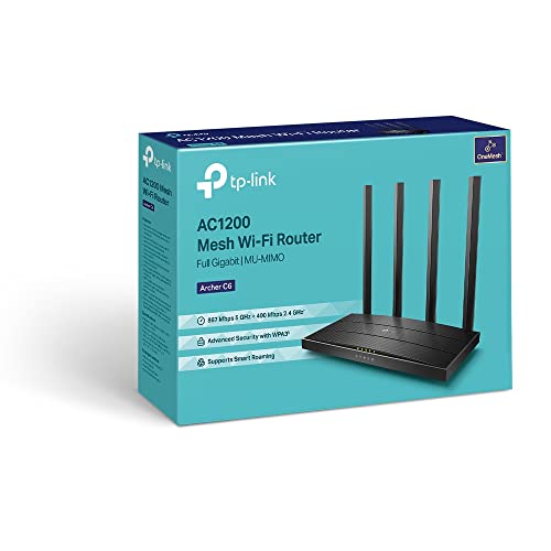 TP-Link Archer C6 Dualband WLAN-Router mit Gigabit-Geschwindigkeit