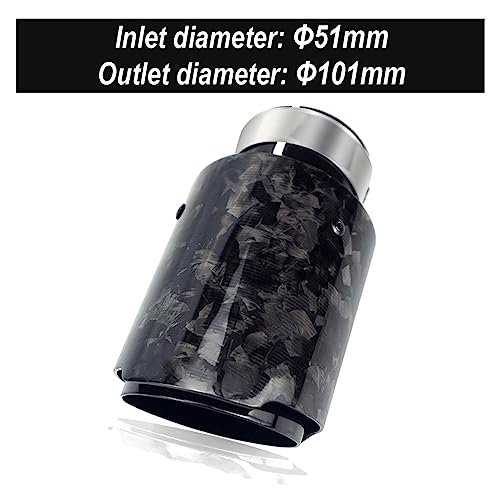 Buse de silencieux noire pour soigner le look de votre voiture lors des rassemblements et des sorties