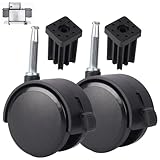 6414 Wheels w/Caster Insert for Weber Grill Wheels Replacement Webber Genesis 1000-5000/Silver/Gold A/B/C, Summit & Platinum I Parts, 65936 Swivel Caster for Weber Genesis Silver Grill Parts, 2PCS