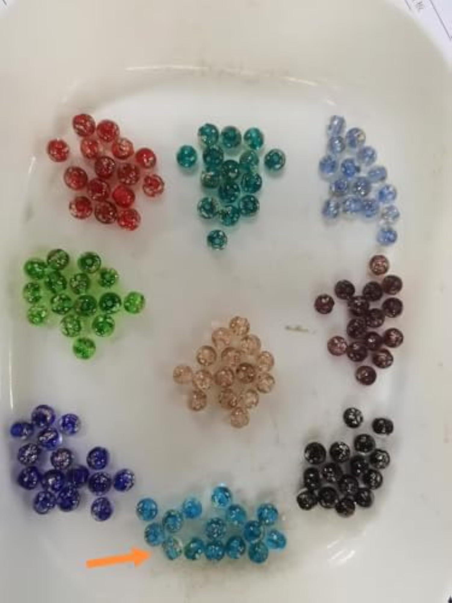120 Pcs Luminous Glass Beads, 8mm Round Glow in The Dark