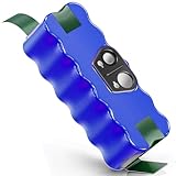 roomba 765 reset Gran Capacidad: Voltaje: 14.4V | Capacidad: 5500 mAh| Tipo de batería: Ni-MH. Puede resistir hasta 1000 ciclos de uso gracias a su diseño de chip avanzado y protección contra descarga profunda, lo que prolonga la vida útil de la batería al evitar la descarga rápida.