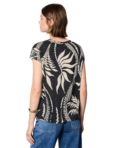 T-shirt imprimé aspect lin de qualité supérieure Street One Studio