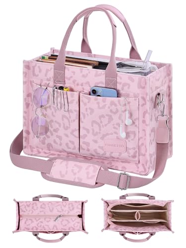 FIORETTO Canvas Tote Bag Zipper Closure & Individual