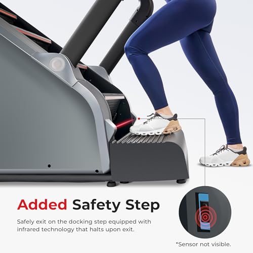 Sunny Health & Fitness Premium High-Intensity Stepper Stair Climber, Commercial Grade Stepmill Exercise Machine, 25 Levels of EMS, Free SunnyFit App Bluetooth Connection 400LB Capacity - SF-X7300 - Image 6